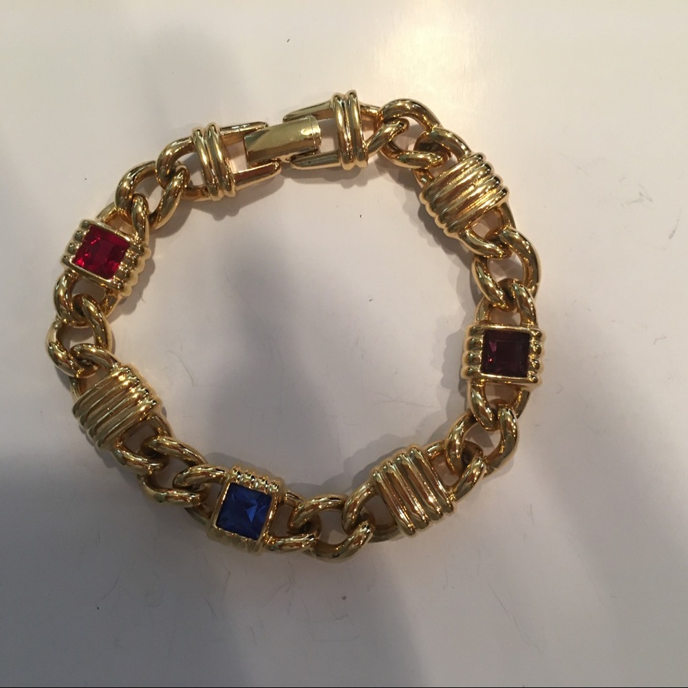Swarovski chain link bracelet